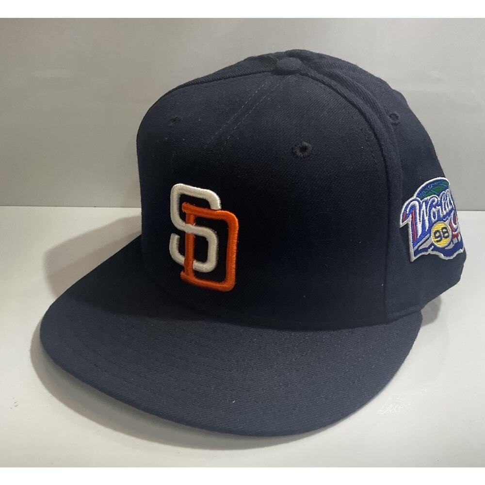 Vtg 1998 San Diego Padres New Era Diamond Collection Hat 7 3/8 World Series
